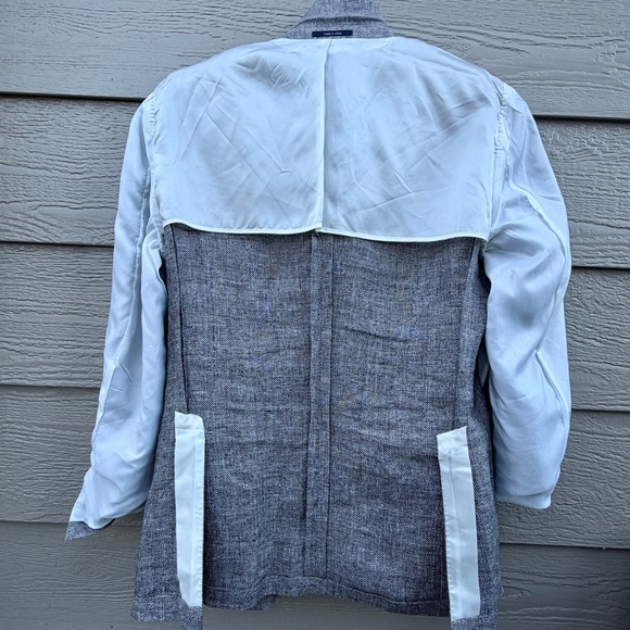 Suitsupply Solbiati 100% Linen Jacket Havana HL INT Unstructured Men 43R Gray - Picture 6 of 16